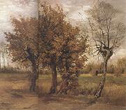 Vincent Van Gogh Autumn Landscape with Four Trees (nn04) painting